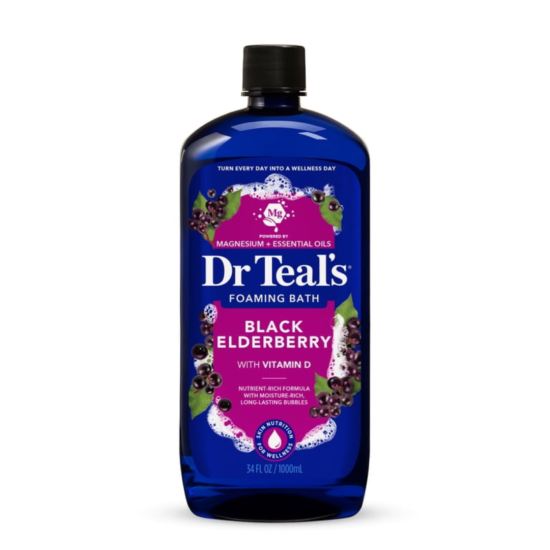 DR TEALS F/BATH BLACK ELDERBERRY 1L